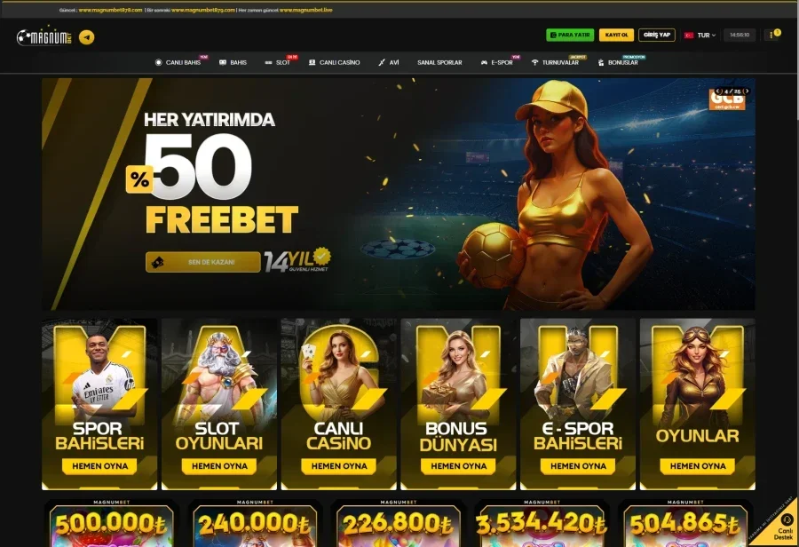 Magnumbet ekran görüntüsü